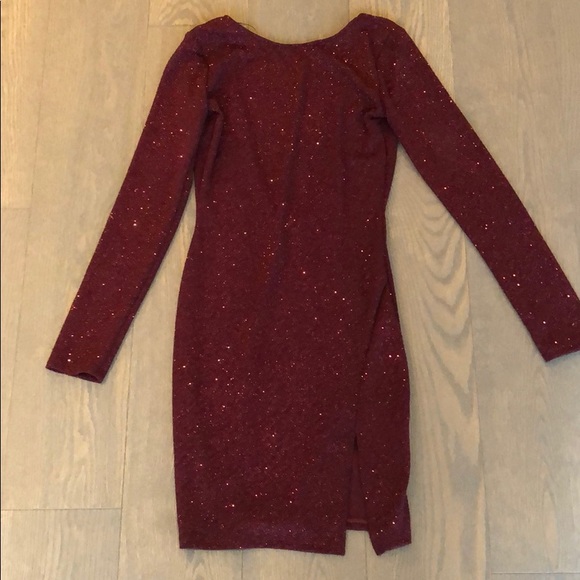 Sexy  Backless Metallic sparkle midi dress - Picture 2 of 6